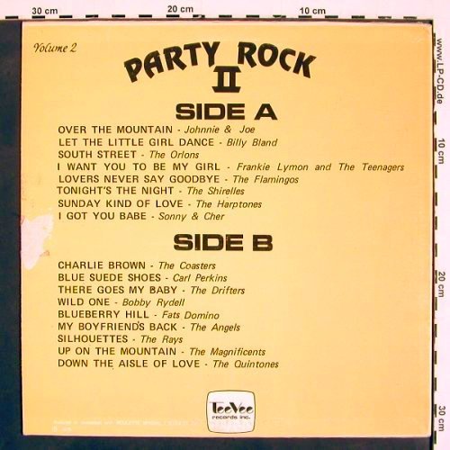 V.A.Party Rock II: Johnnie & Joe...Quintones, m-/vg+, TeeVee(TA-1045), CDN, 1976 - LP - V4638 - 5,00 Euro