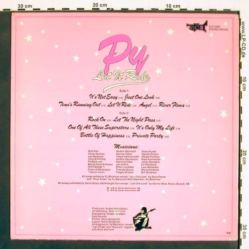 Py: Let it Ride, m-/vg+, Sonet(SLP-2630), S, 1979 - LP - V4642 - 6,00 Euro