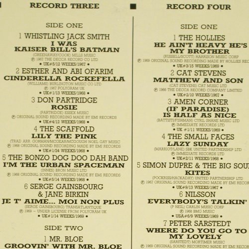V.A.Our Generation: plus 40 More Hits from the Sixties, Telly Disc(Telly 39), US, Box, 1989 - 4LP - V4749 - 9,00 Euro