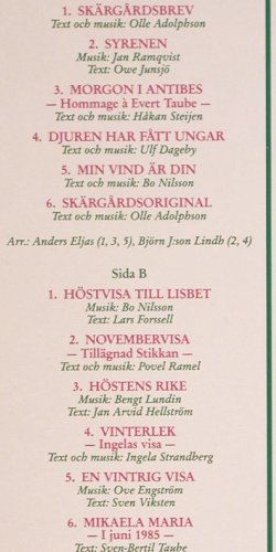 Taube,Sven-Bertil: Årstider, EMI (1361951), S, 1985 Typ: LP Best.-Nr.: V4776 Preis: 6,00 Euro