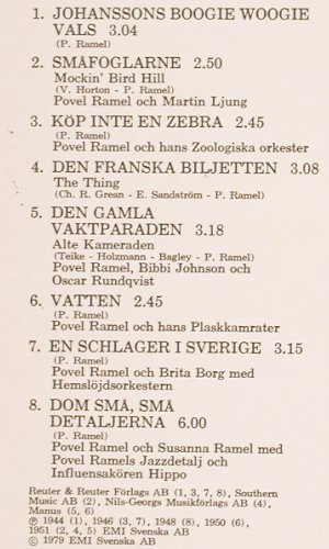 Ramel,Povel: De Unga Aren (1944-1950), Bra Musik (BM 2-6030), S, Mono, 1979 Typ: LP Best.-Nr.: V4891 Preis: 7,50 Euro