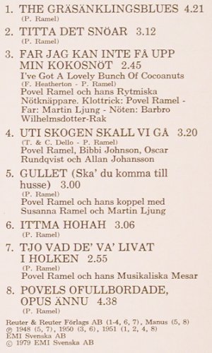 Ramel,Povel: De Unga Aren (1944-1950), Bra Musik (BM 2-6030), S, Mono, 1979 Typ: LP Best.-Nr.: V4891 Preis: 7,50 Euro