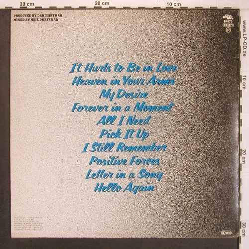 Hartman,Dan: It Hurts To Be In Love, Blue Sky (84873), NL, 1981 Typ: LP Best.-Nr.: V4922 Preis: 6,00 Euro