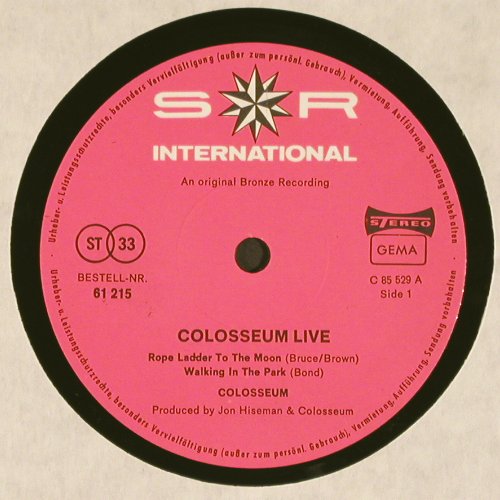 Colosseum: Live, Foc, S*R(C 85530 / 61214), D, 1971 - 2LP - V4923 - 17,50 Euro