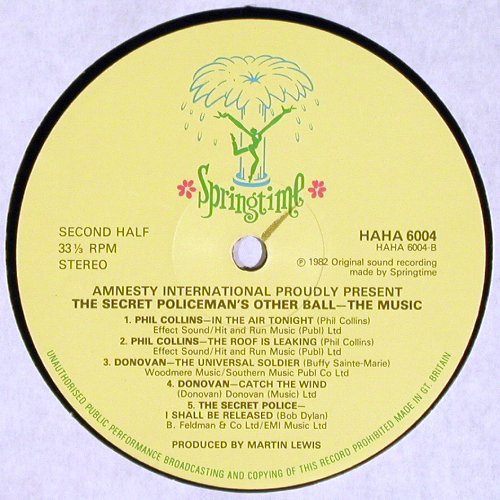 V.A.The Secret Policeman's: Other 1 Ball,Sting,Geldof,Clapton.., Springtime / ai(HaHa6004), UK, 1981 - LP - V4980 - 6,00 Euro