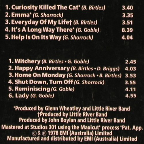 Little River Band: It's A Long Way There(1975-79), Foc, EMI (064-82 516), D, 1978 Typ: LP Best.-Nr.: V5128 Preis: 6,00 Euro