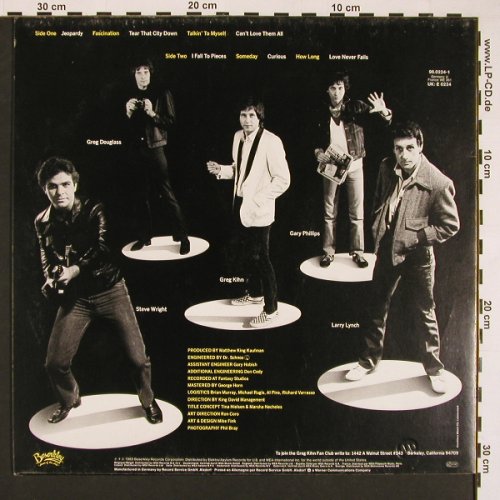 Kihn Band,Greg: Kihnspiracy, Beserkley (96.0224-1), D, 1983 Typ: LP Best.-Nr.: V5141 Preis: 5,00 Euro