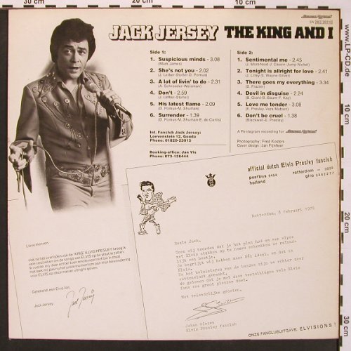 Jersey,Jack: The King And I, Bovema Negram (062-26210), NL, 1979 Typ: LP Best.-Nr.: V5330 Preis: 6,00 Euro