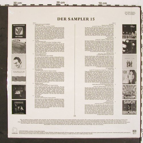 V.A.Line - der Sampler: 15 - James Young.. Savoy Brown, Foc, Line, FS-New sealed (LILP 4.00215 E), D, 12Tr., 1986 Typ: LP Best.-Nr.: V5403 Preis: 7,50 Euro