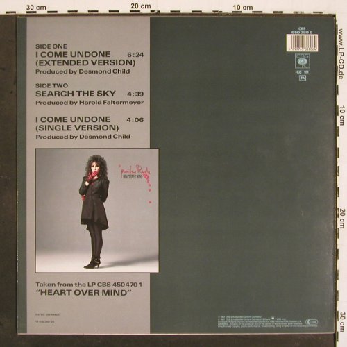 Rush,Jennifer: I Come Undone*2+1, CBS (650 380 6), NL, 1987 Typ: 12" Best.-Nr.: V5408 Preis: 5,00 Euro