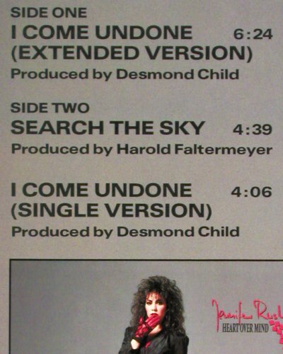 Rush,Jennifer: I Come Undone*2+1, CBS (650 380 6), NL, 1987 Typ: 12" Best.-Nr.: V5408 Preis: 5,00 Euro