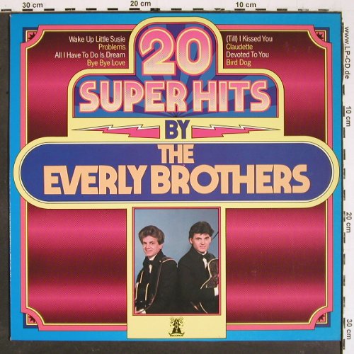 Everly Brothers: 20 Super Hits By, Janus (6.23484AP), D, 1978 Typ: LP Best.-Nr.: V5535 Preis: 5,00 Euro