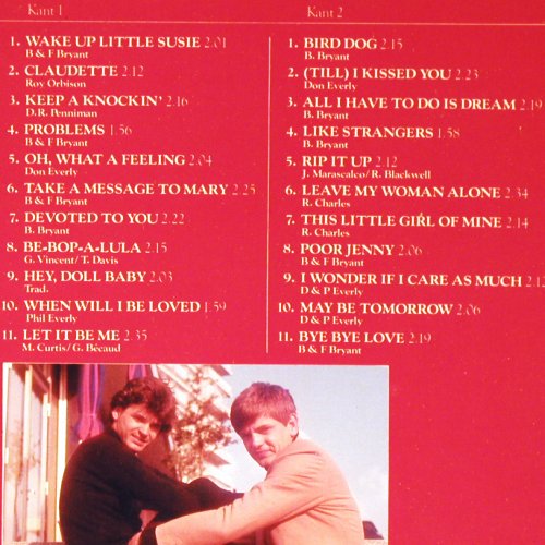 Everly Brothers: Onvergetelijke Hits, Barnaby Records (1A062-60640), NL Typ: LP Best.-Nr.: V5537 Preis: 5,00 Euro