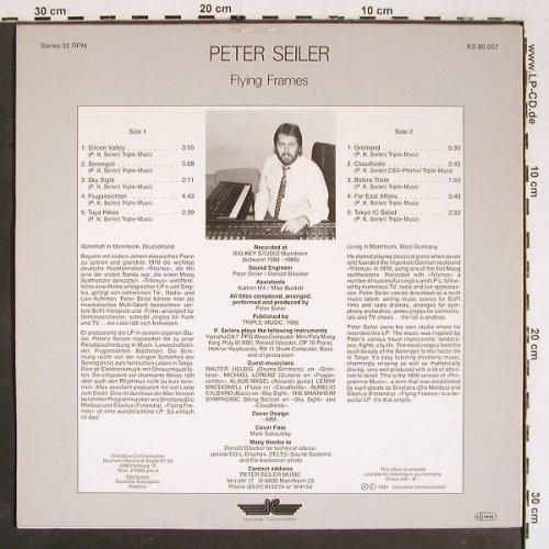 Seiler,Peter: Flying Frames, IC (KS 80.057), D, 1986 Typ: LP Best.-Nr.: V5569 Preis: 5,00 Euro