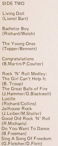 Richard,Cliff: Live!, EMI (028-06226), NL, 1972 Typ: LP Best.-Nr.: V5576 Preis: 6,00 Euro