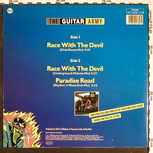 Guitar Army: Race With The Devil*2+1, RCA (PT 41764), D, 1988 Typ: 12" Best.-Nr.: V5584 Preis: 4,00 Euro