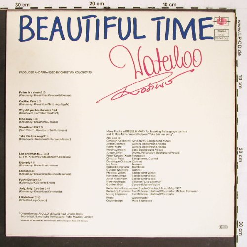 Waterloo & Robinson: Beautiful Time, Atom (69.065), D, 1977 Typ: LP Best.-Nr.: V5626 Preis: 5,00 Euro