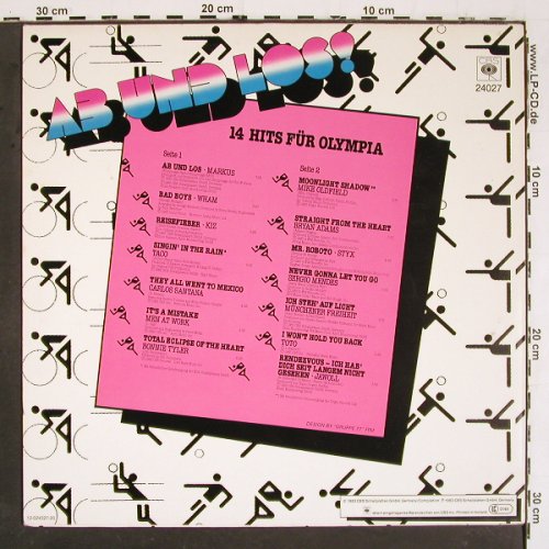 V.A.Ab und Los 14 Hits für Olympia: Markus, Wham.. Jawohl, CBS(24027), D, 1983 - LP - V5741 - 5,00 Euro
