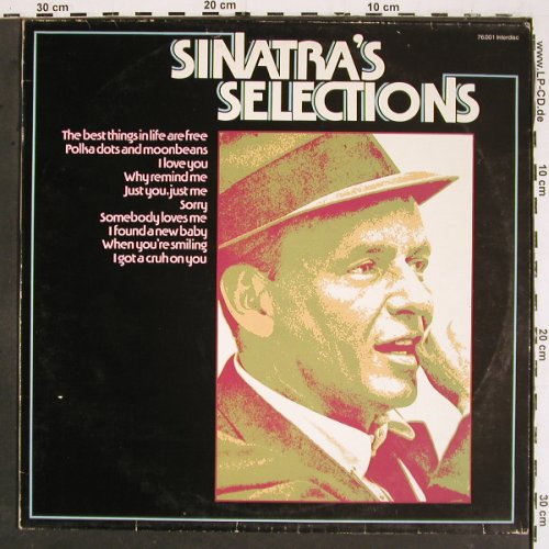 Sinatra,Frank: Sinatra's Selections, m-/vg+, Interdisc (76.001), D, 1976 Typ: LP Best.-Nr.: V5753 Preis: 6,00 Euro
