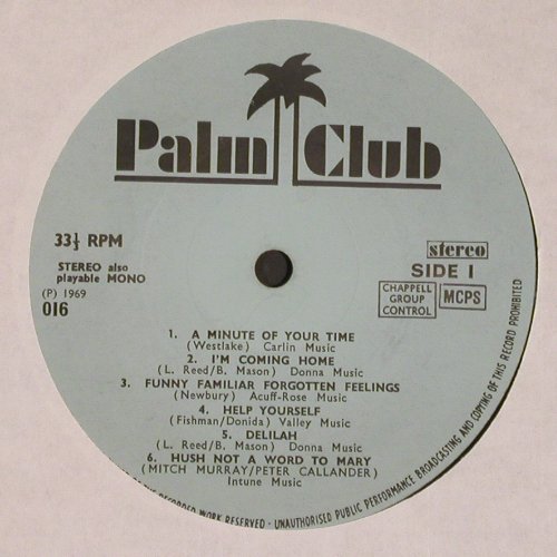 Jones,Tom / Engelbert Humperdinck: Greatests Hits, Palm Club(016 (015)), NL, 1969 - LP - V5917 - 5,00 Euro