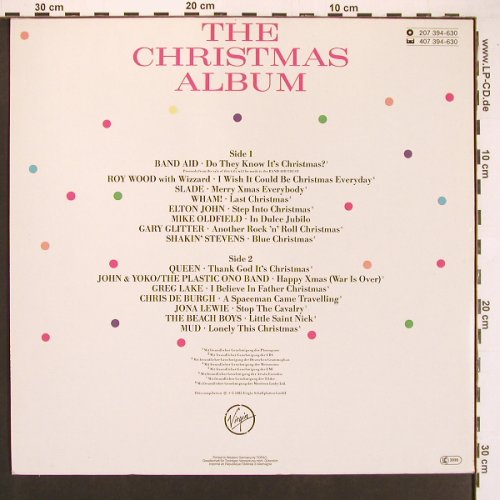 V.A.The Christmas Album: Band Aid... Mud, 15 Tr., Virgin (207 394-630), D, 1985 Typ: LP Best.-Nr.: V5921 Preis: 5,00 Euro