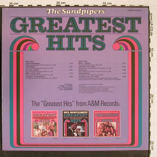 Sandpipers: Greatest Hits, AM(80 694 IT), D, 1975 - LP - V5945 - 7,50 Euro