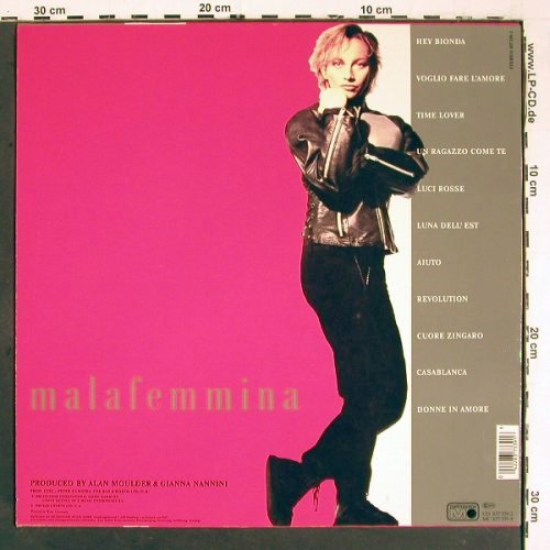 Nannini,Gianna: Malafemmina, Metronome (837 339-1), D, 1988 Typ: LP Best.-Nr.: V5998 Preis: 6,00 Euro