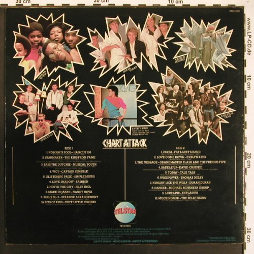 V.A.Chart Attack: DuranDuran, Haircut 100..Belle Star, Telstar(STAR 2221), F, 1982 - LP - V6013 - 5,00 Euro