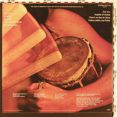 Massada: Pukul Tifa, Polydor (2374 155), D, 1980 Typ: LP Best.-Nr.: V6056 Preis: 7,50 Euro