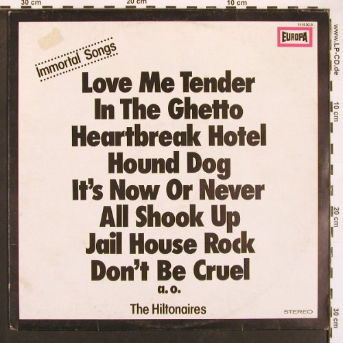 Hiltonaires: Immortal Songs, vocal prod., Europa(111 530.8), D,  - LP - V6155 - 4,00 Euro