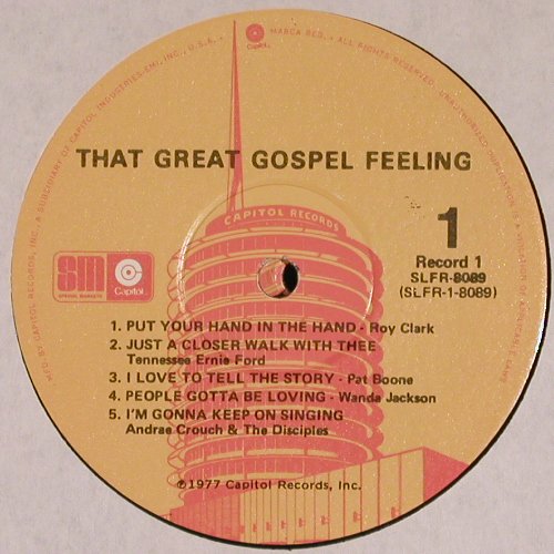 V.A.That Great Gospel Feeling: Roy Clark.. Wanda Jackson, Box, Capitol (SLFR-8089), US, co, 1977 Typ: 6LP Best.-Nr.: V6289 Preis: 15,00 Euro