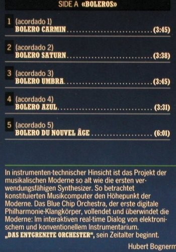 Blue Chip Orchestra: Same, H.Bognermayr, H.Zuschrader, Erdenklang (ERD 0-88022), D, 1988 Typ: LP Best.-Nr.: V6385 Preis: 7,50 Euro.