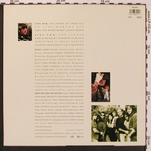 Cougar Mellencamp,John: Big Daddy, Mercury (838 220-1), NL, 1989 Typ: LP Best.-Nr.: V6456 Preis: 6,00 Euro