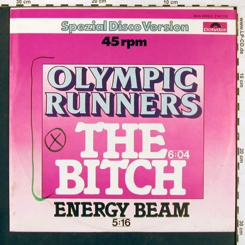 Olympic Runners: The Bitch / Emergy Beam,  woc, Polydor (2141 118), D, 1979 Typ: 12" Best.-Nr.: V6458 Preis: 4,00 Euro