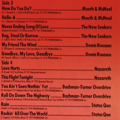 V.A.Legendary Oldies Vol.2, 1969-77: Sir Douglas Quintet.. Status Quo, Philips (6686 045), D, Foc Typ: 2LP Best.-Nr.: V6494 Preis: 5,00 Euro