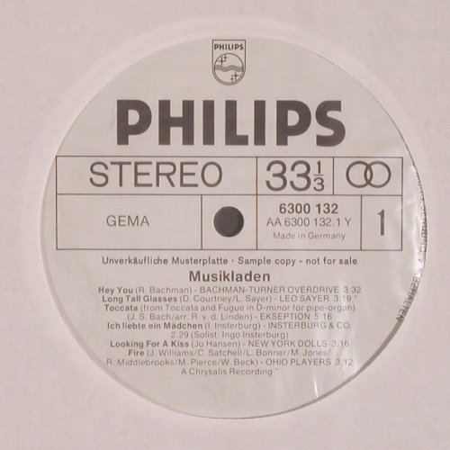 V.A.Musikladen: BTO, Leo Sayer,Ekseption wh.Muster, Philips(6300 132), D,12Tr.Foc,  - LP - V6502 - 5,00 Euro