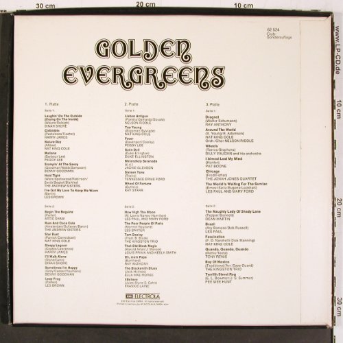 V.A.Golden Evergreens: Dianah Shore... Pee Wee Hunt, Box, Capitol, Club Sonderaufl(62 521-4), D,  - 3LP - V6580 - 7,50 Euro