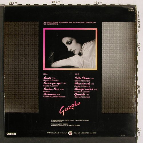 Gazebo: Same, Carrere (66.039), F, 1983 Typ: LP Best.-Nr.: V6686 Preis: 6,00 Euro.