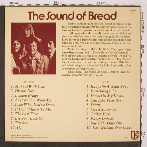 Bread: The Sound Of-20 Finest Songs,m &sol;vg+, Elektra (ELK 52 062), D, 1977 Typ: LP Best.-Nr.: V6756 Preis: 5,00 Euro.