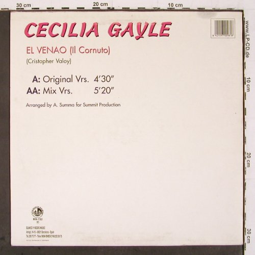 Gayle,Cecilia: El Venao (il Cornuto)*2, m &sol;vg+, Blanco y Negro (MX-732), E, 1996 Typ: 12" Best.-Nr.: V6785 Preis: 3,00 Euro.