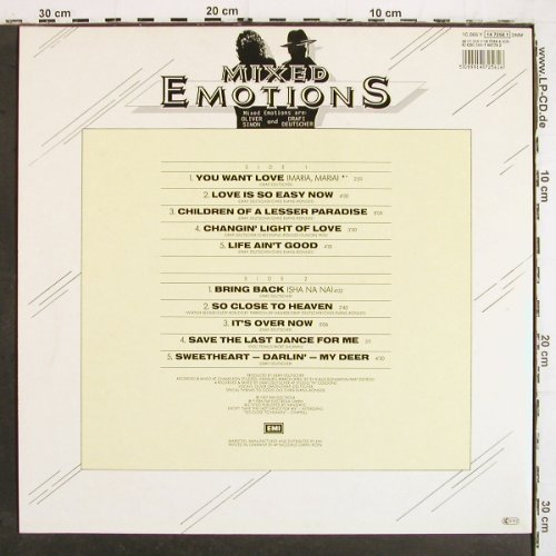 Mixed Emotions: Deep From The Heart, Electrola(14 7256 1), EEC, 1987 - LP - V6993 - 4,00 Euro
