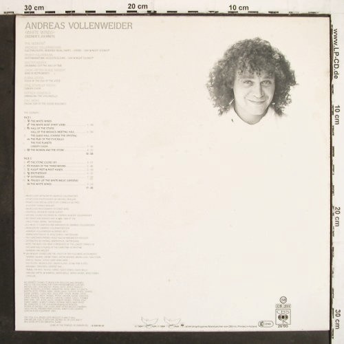 Vollenweider,Andreas: White Winds, m &sol;m-, CBS (CBS 26195), NL, 1984 Typ: LP Best.-Nr.: V7000 Preis: 6,00 Euro.