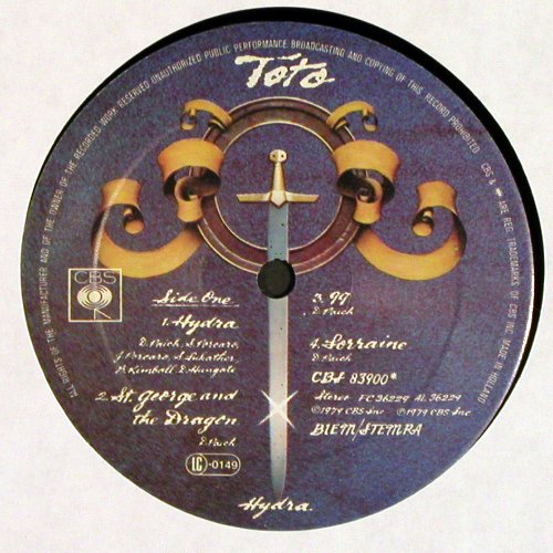 Toto: Hydra, Foc, CBS(CBS 83 900), NL, 1979 - LP - V7007 - 6,00 Euro