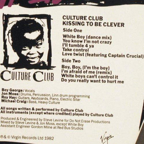 Culture Club: Kissing To Be Clever, Virgin(204 958-320), D, 1982 - LP - V7044 - 5,00 Euro