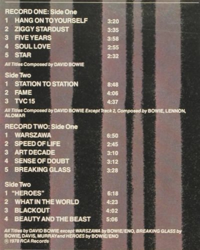 Bowie,David: Stage,Foc, RCA Victor(PL 02913), D, 1978 - 2LP - V7067 - 17,50 Euro