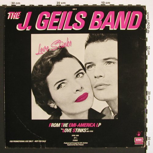 Geils Band,J.&sol;JukeJoint Jimmy&...: Love Stinks*2, Promo, EMI (SPRO 9395), US, 1980 Typ: 12" Best.-Nr.: V7078 Preis: 5,00 Euro.