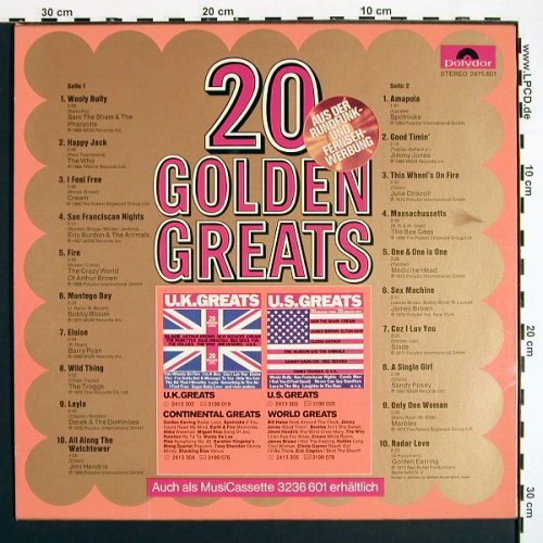 V.A.20 Golden Greats: Sam the Sham...Golden Earing, Polydor(2475 601), D,  - LP - V7080 - 5,00 Euro