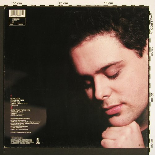 Tremulis,Nicholas: More Than The Truth, Island (208 341), D, 1987 Typ: LP Best.-Nr.: V7138 Preis: 6,00 Euro.