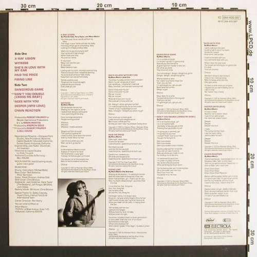 Moon Martin: Mystery Ticket, Capitol (064-400 087), D, 1981 Typ: LP Best.-Nr.: V7249 Preis: 5,00 Euro.