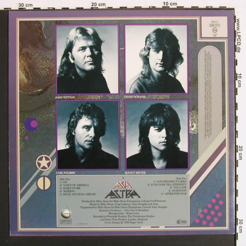 Asia: Astra, m /vg+, Geffen(GEF 26413), D, 1985 - LP - V7263 - 5,00 Euro